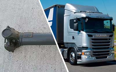 Карданный вал грузового автомобиля Scania Карданный вал грузового автомобиля Scania